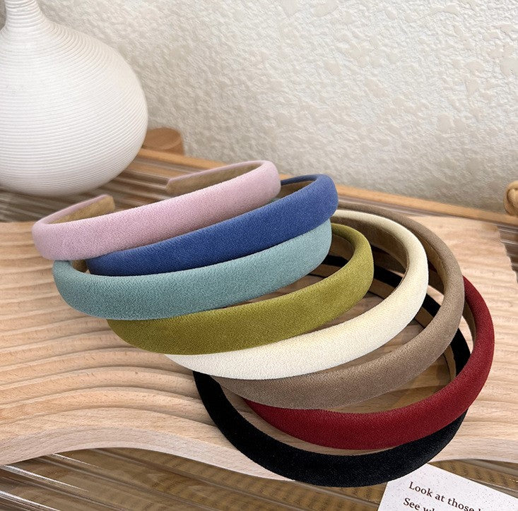 1.8cm wide smooth velvet headband