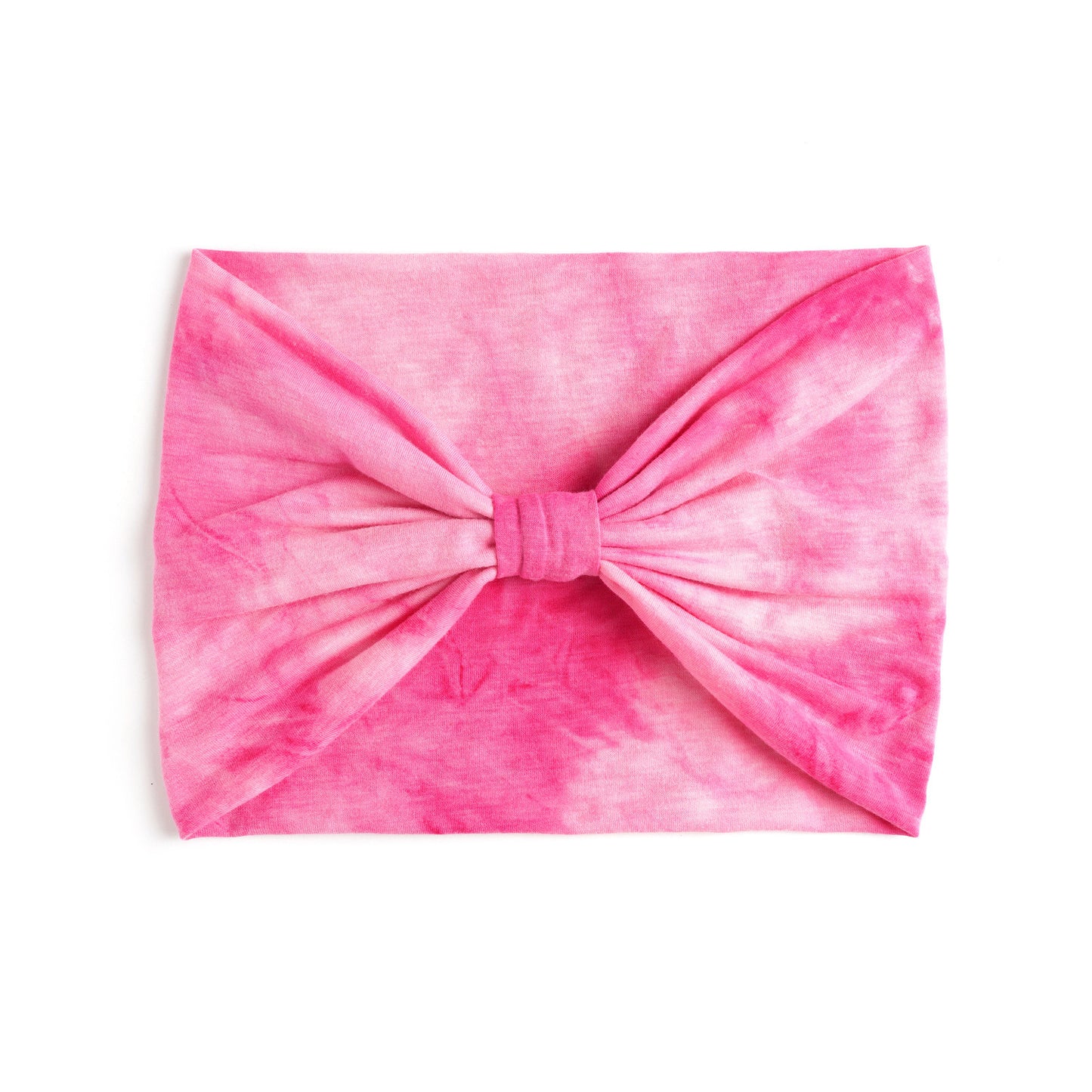 Extra-wide 2-way tie dye print bandanna hair band