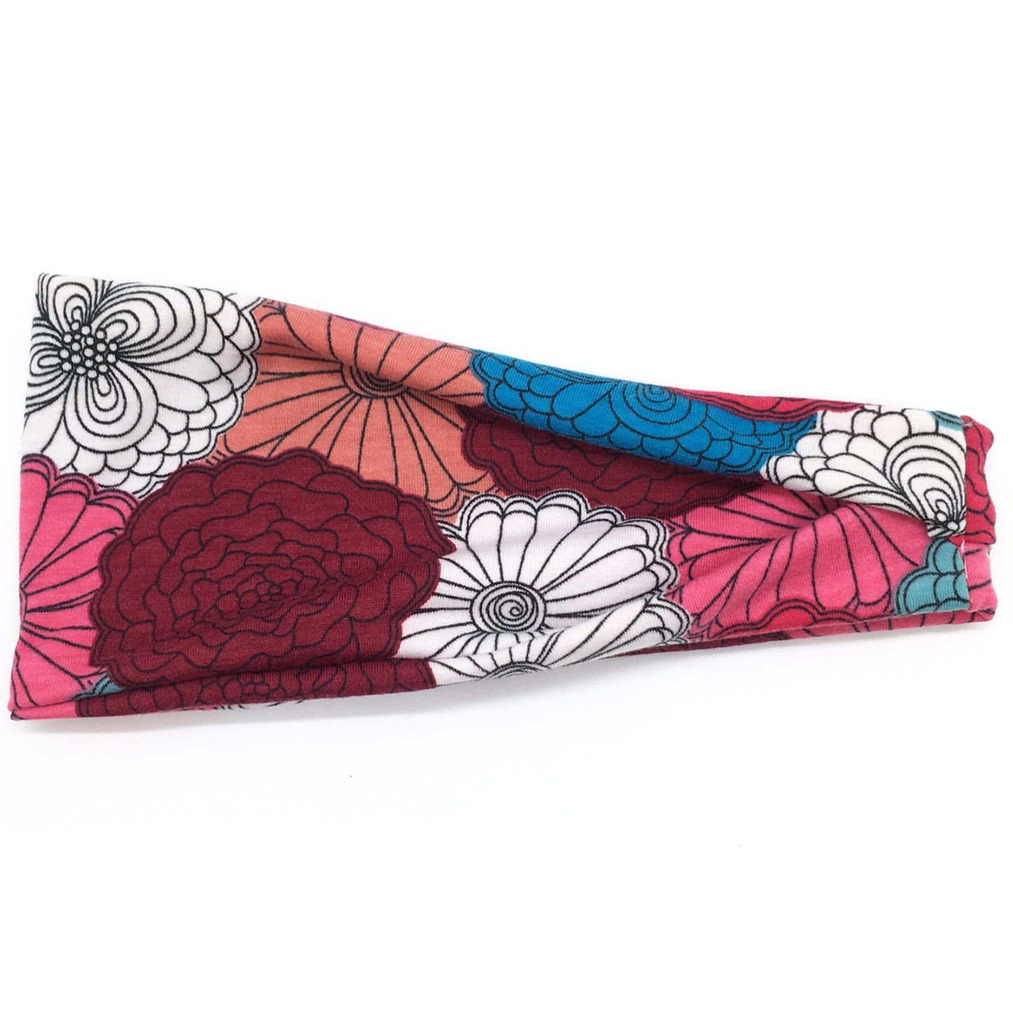 Soft cotton printed sporty bandanna headband