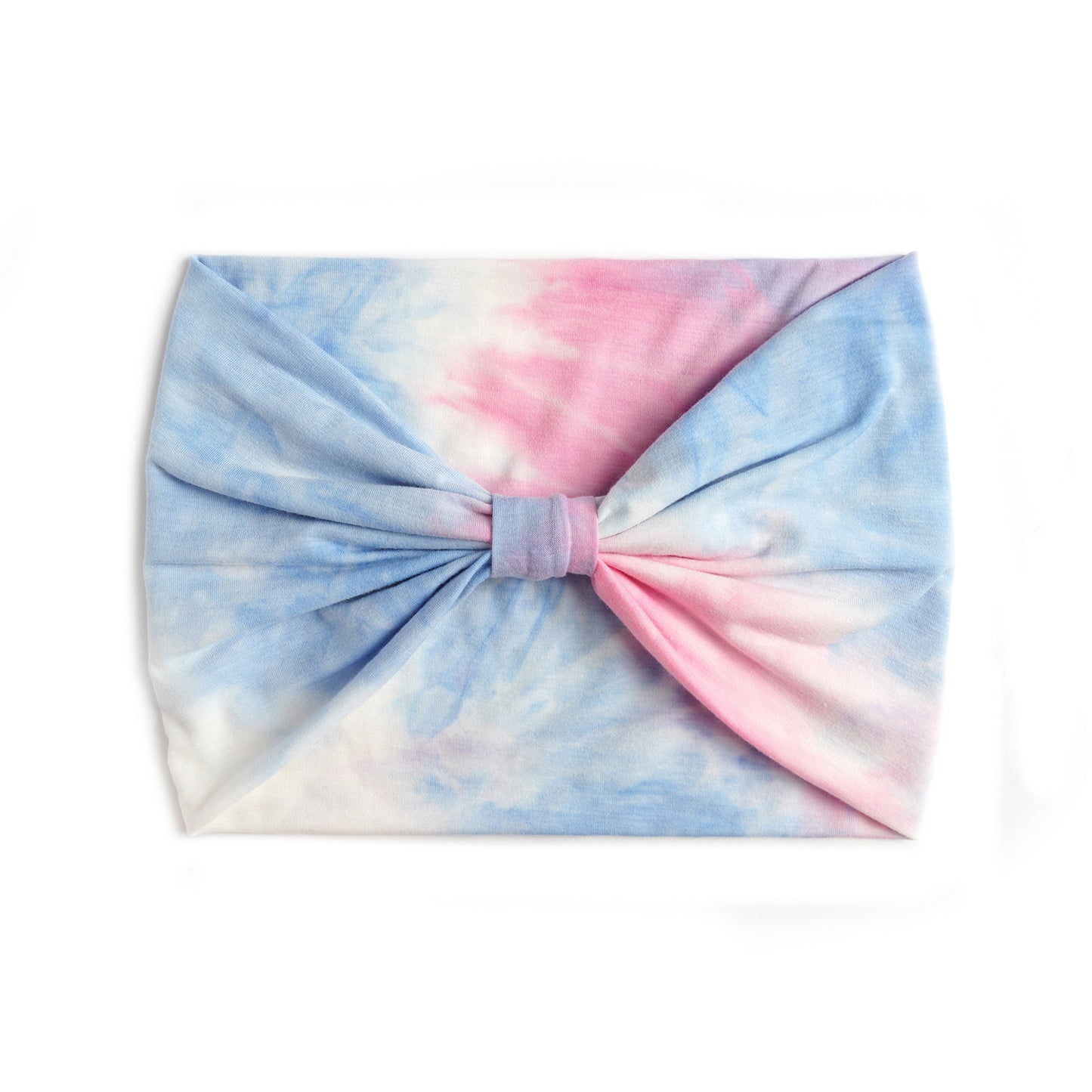 Extra-wide 2-way tie dye print bandanna hair band