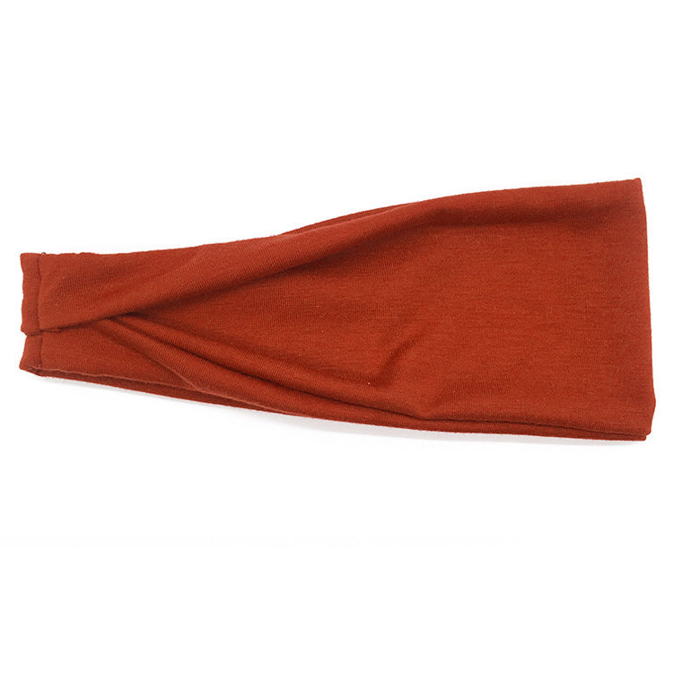 Plain sporty bandanna headband