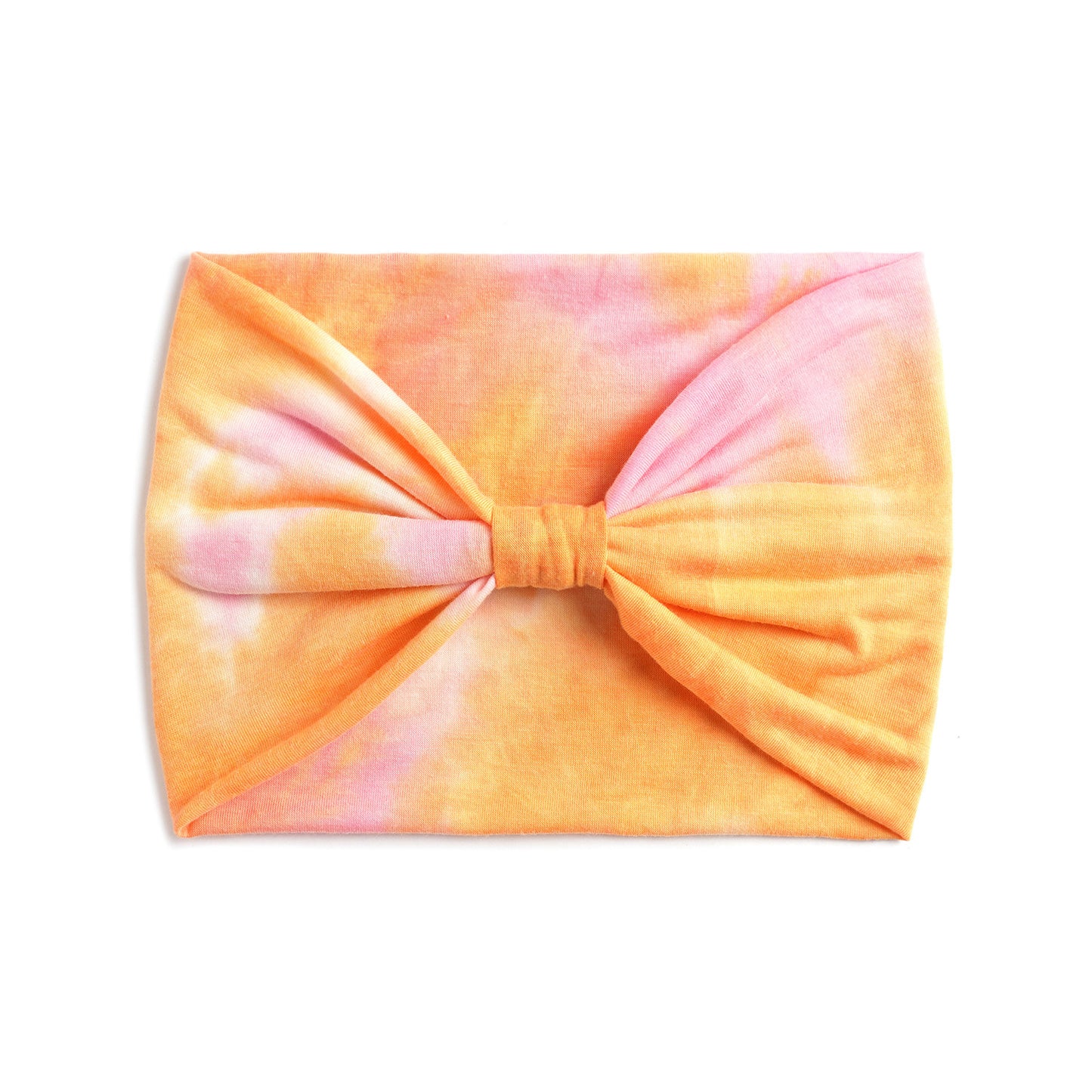Extra-wide 2-way tie dye print bandanna hair band