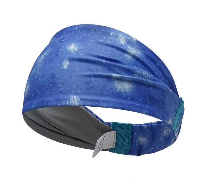 Double layer printed sporty bandanna hair band