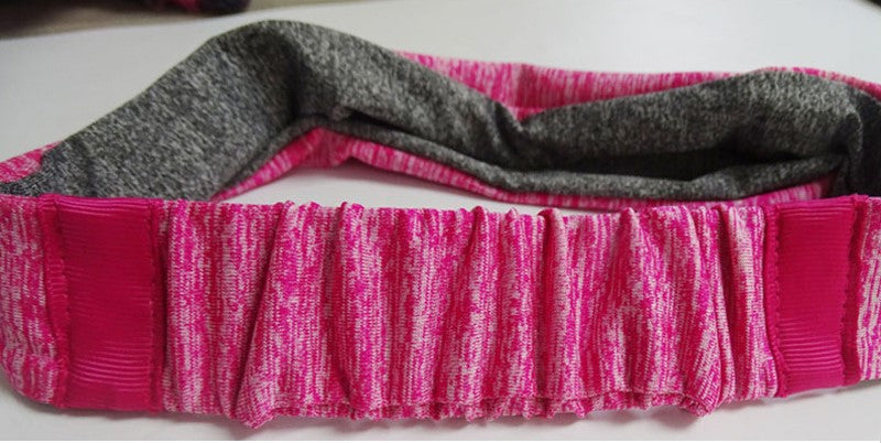 Double layer printed sporty bandanna hair band