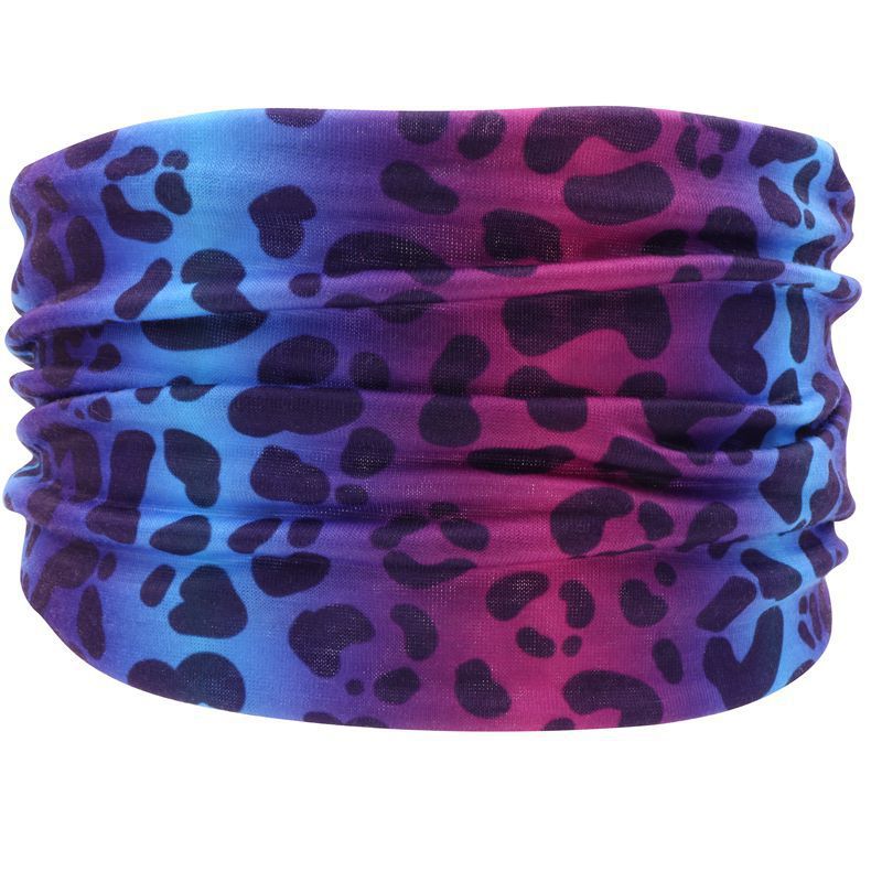 Print knotted bandanna headband in bright colours
