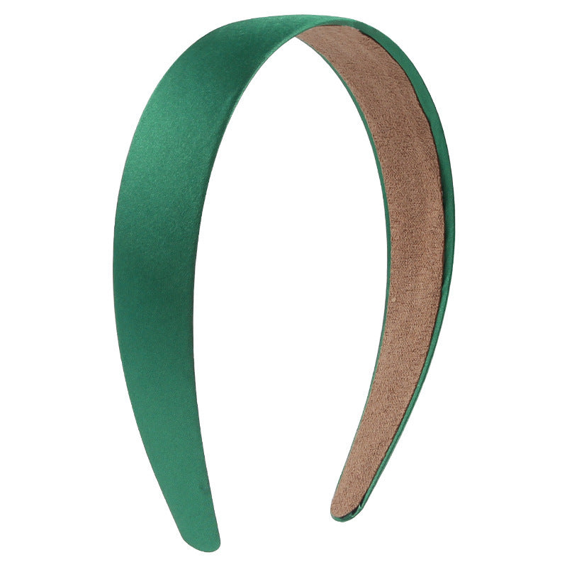 2.8cm wide Glossy satin headband