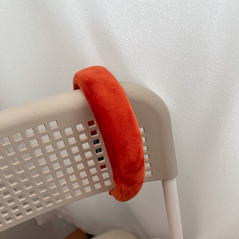 Dull velvet padded headband