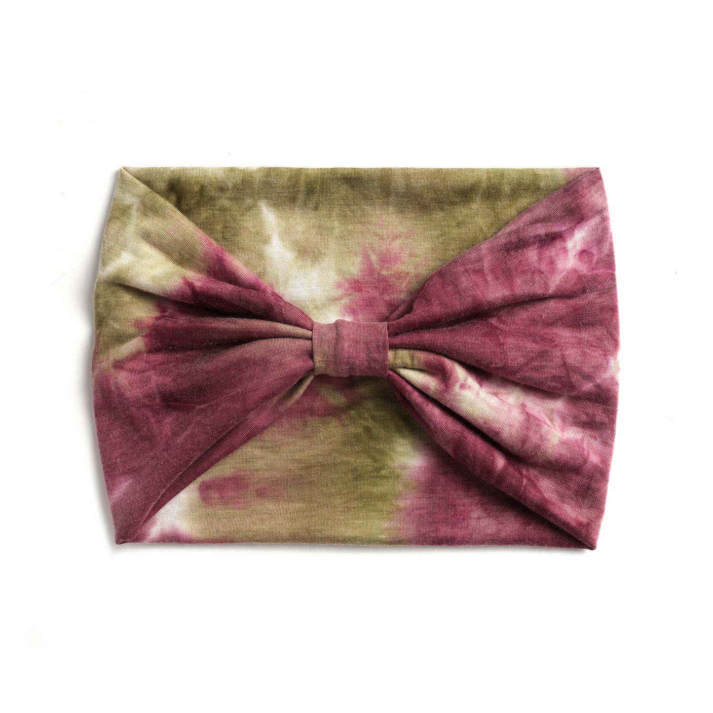 Extra-wide 2-way tie dye print bandanna hair band