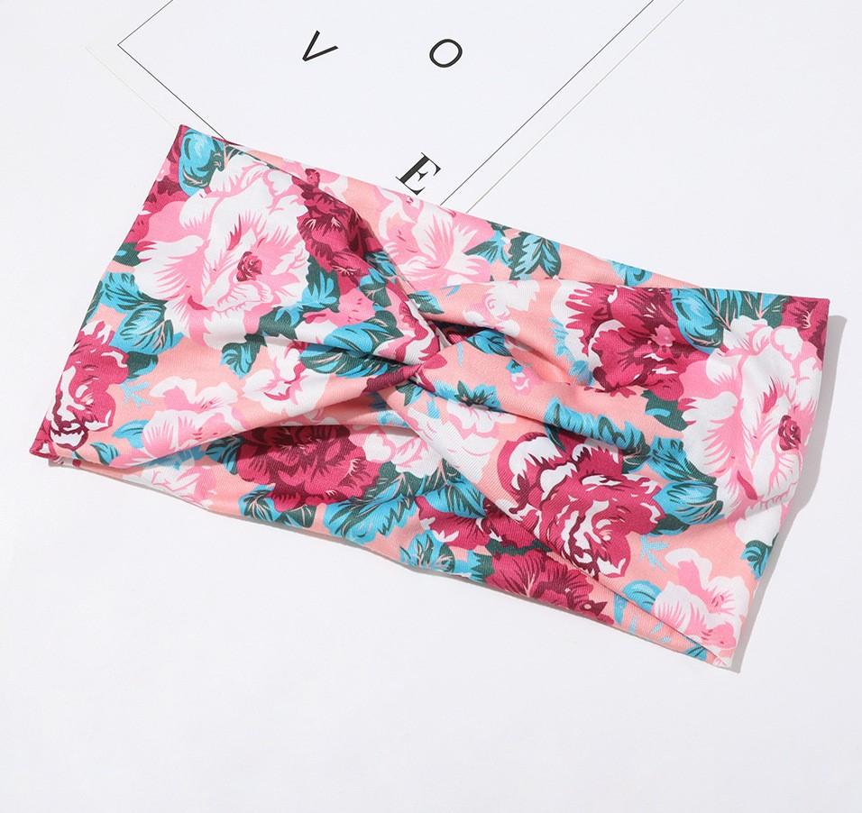 2-way stretch headband in multi-coloured printings