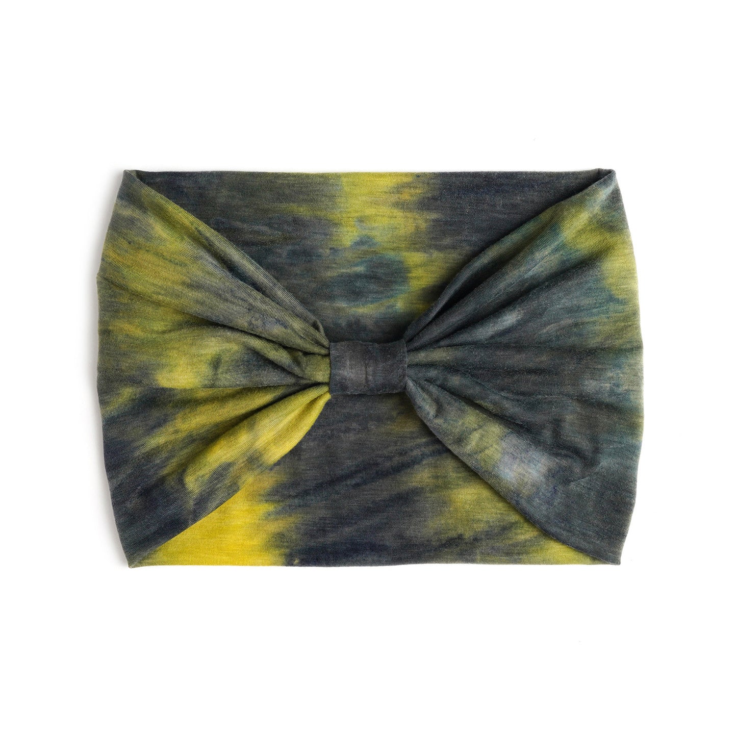 Extra-wide 2-way tie dye print bandanna hair band