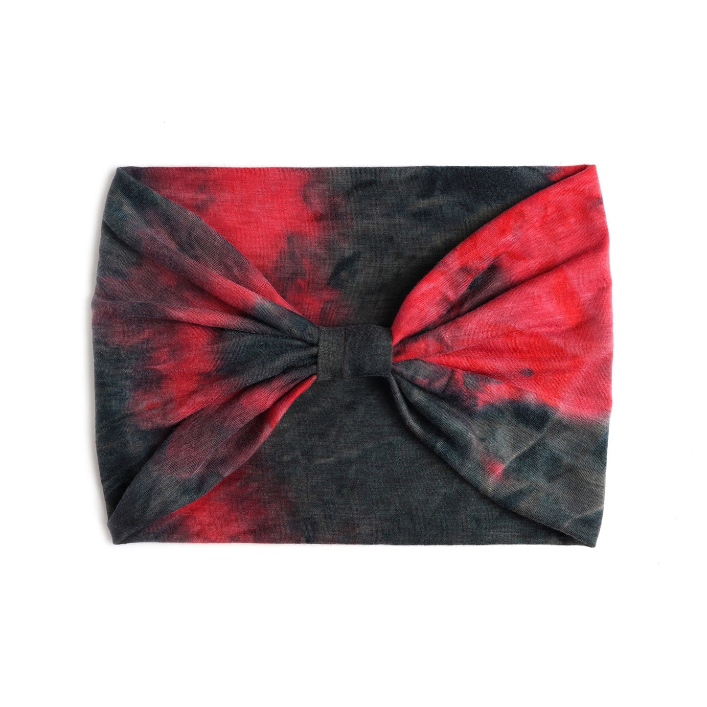 Extra-wide 2-way tie dye print bandanna hair band
