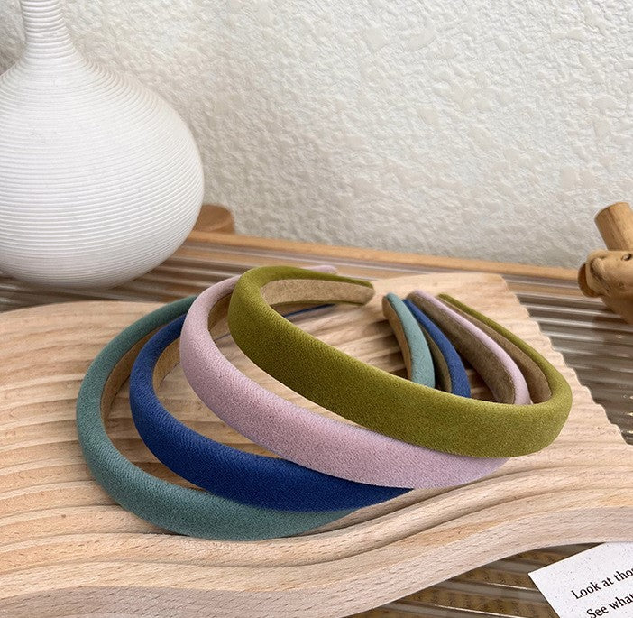 1.8cm wide smooth velvet headband