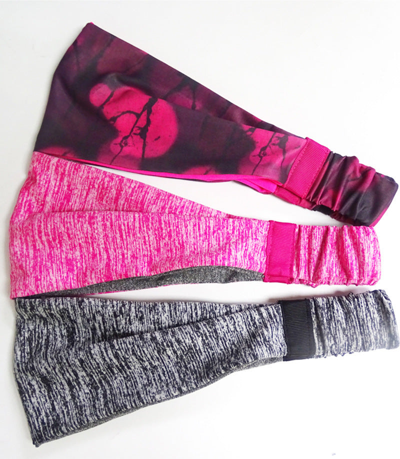 Double layer printed sporty bandanna hair band