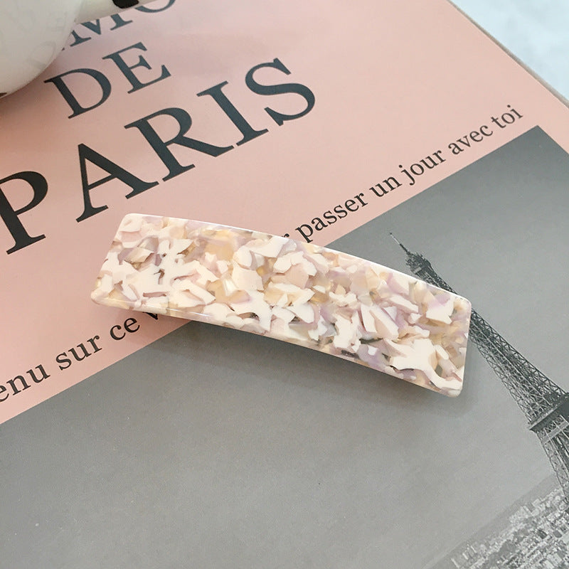 Resin hair barrette in multi colours