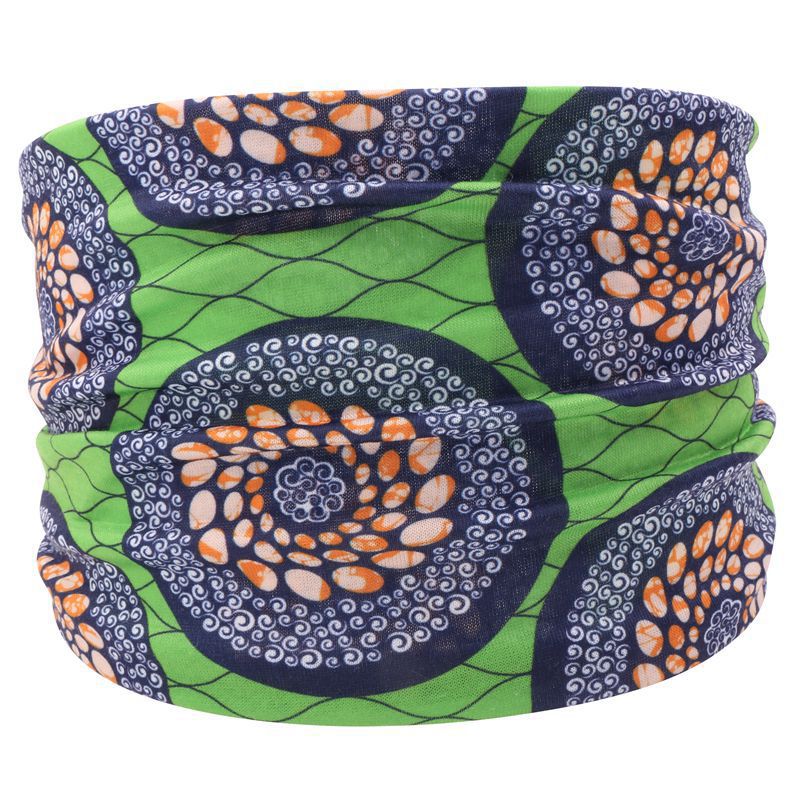 Print knotted bandanna headband in bright colours