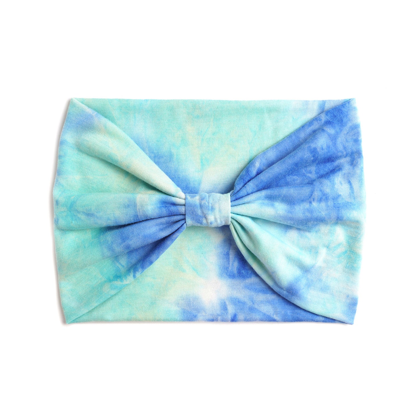 Extra-wide 2-way tie dye print bandanna hair band