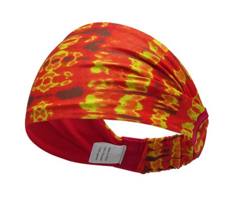 Double layer printed sporty bandanna hair band