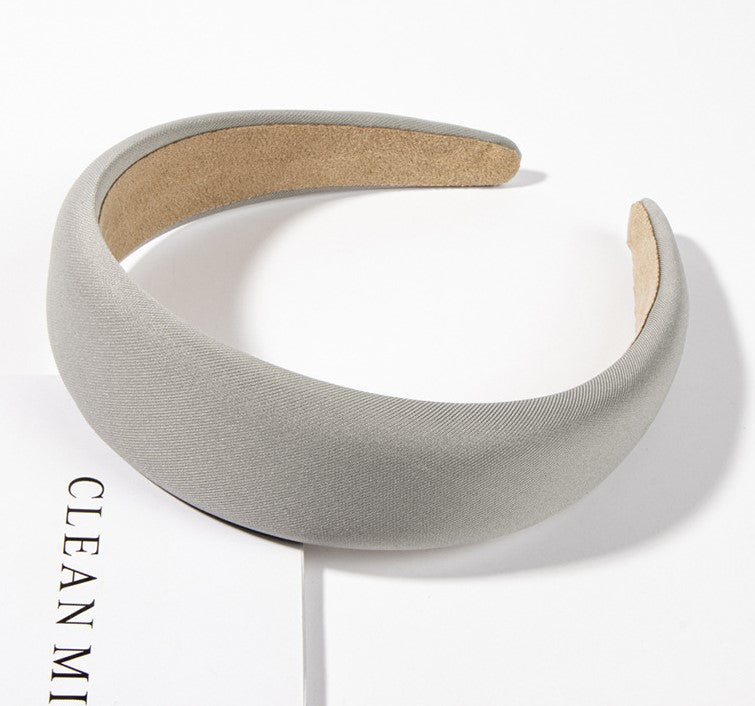 4cm-wide thinly padded plain colours headband