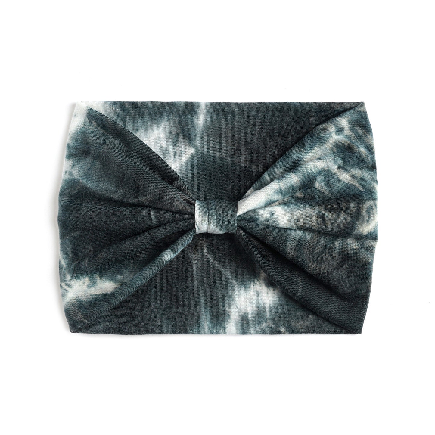 Extra-wide 2-way tie dye print bandanna hair band