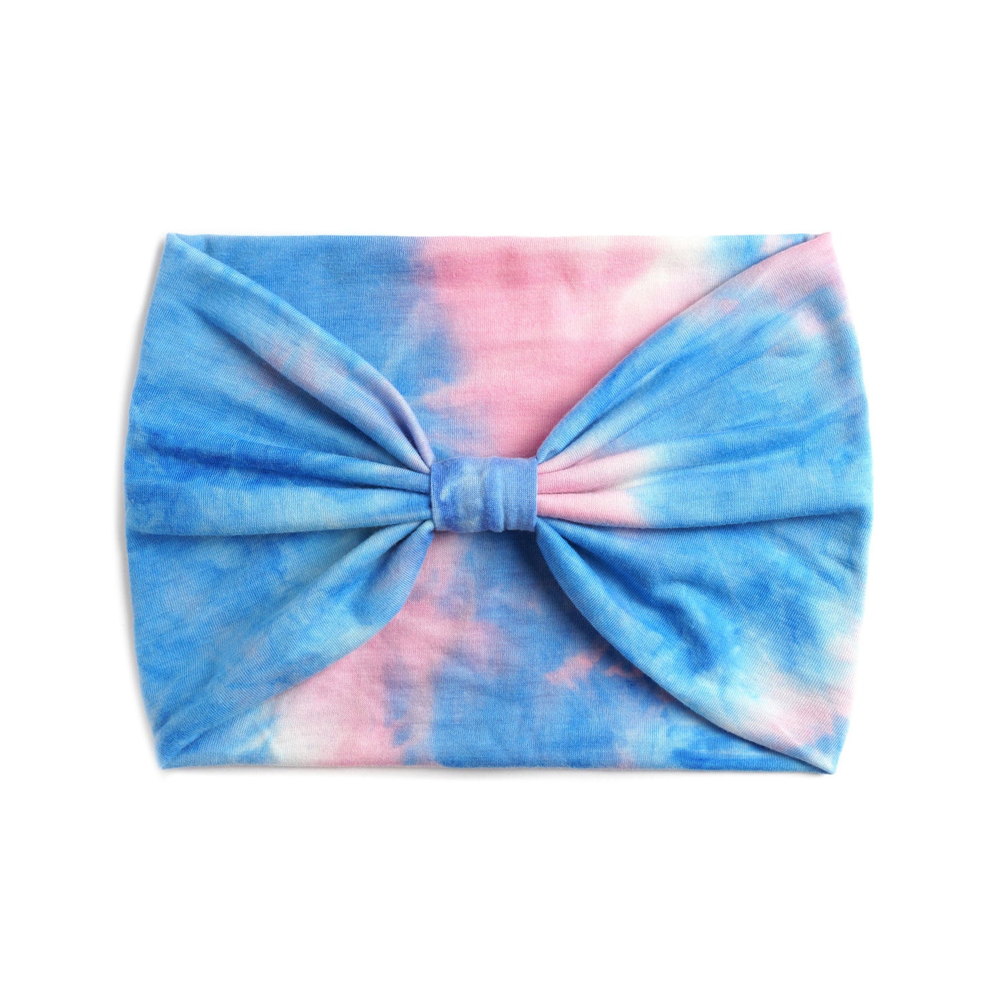 Extra-wide 2-way tie dye print bandanna hair band