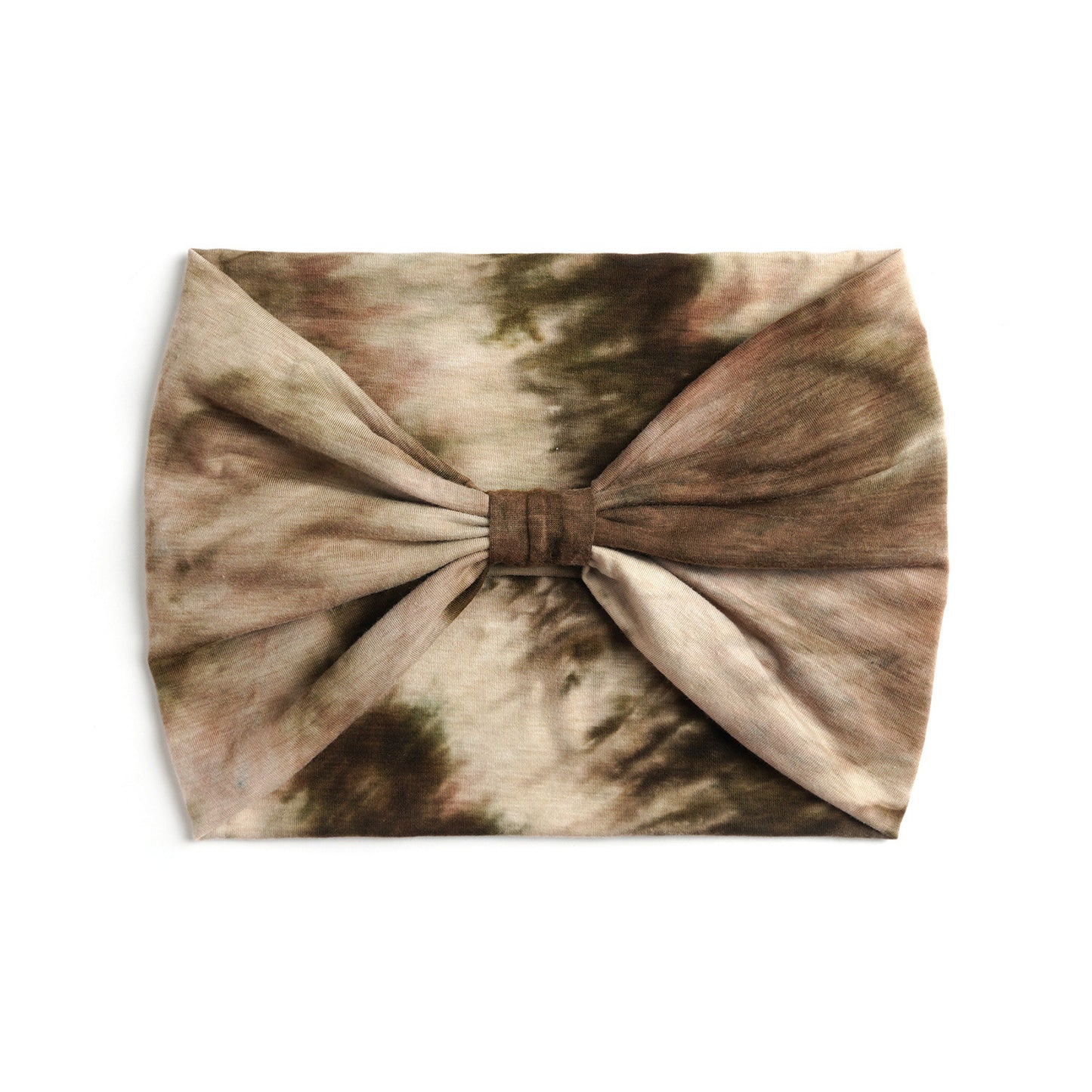 Extra-wide 2-way tie dye print bandanna hair band