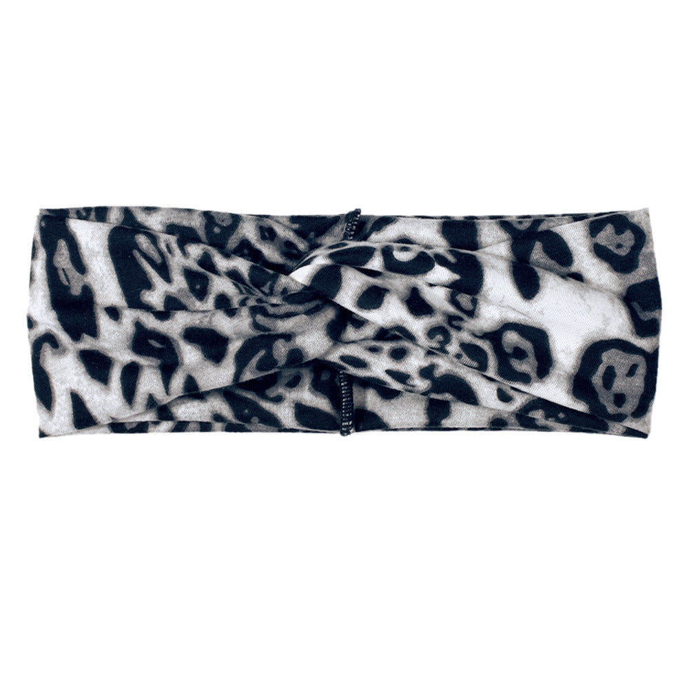 Leopard turban headband