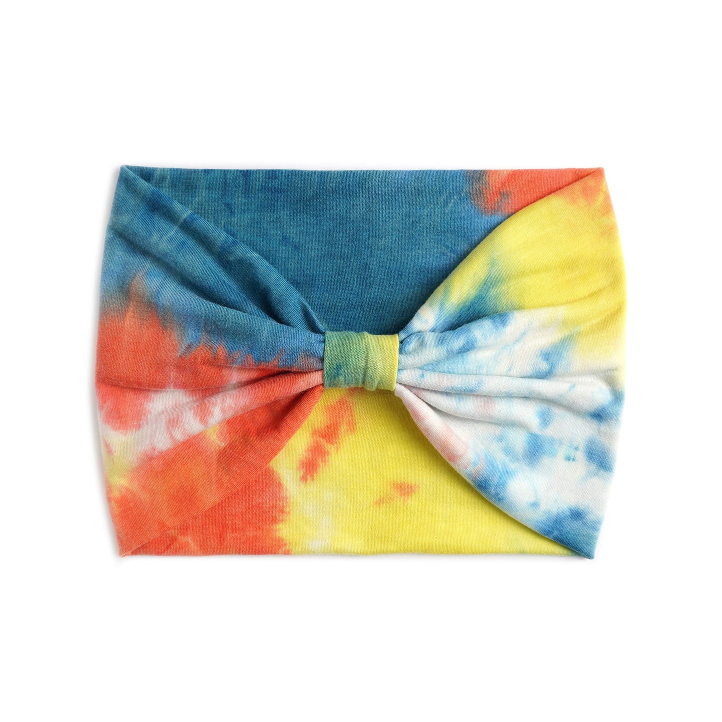 Extra-wide 2-way tie dye print bandanna hair band