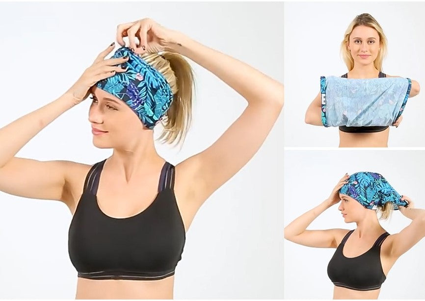 Bulk printed multi-purpose seamless head wrap 10 - 20 pieces