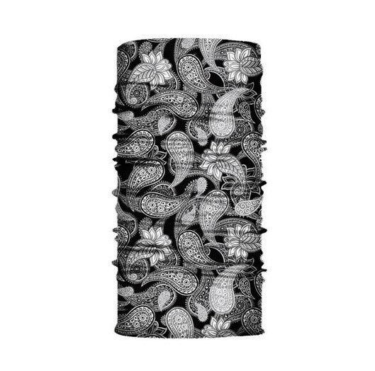Multi-purpose seamless head wrap in paisley print