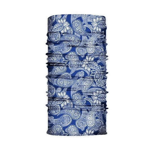 Multi-purpose seamless head wrap in paisley print