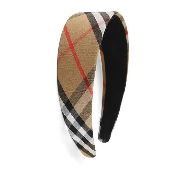 4cm-wide Scotch plaids headband