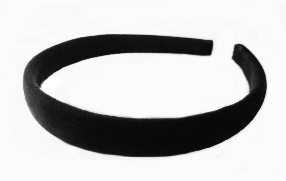 Plain colours slim velvet headband