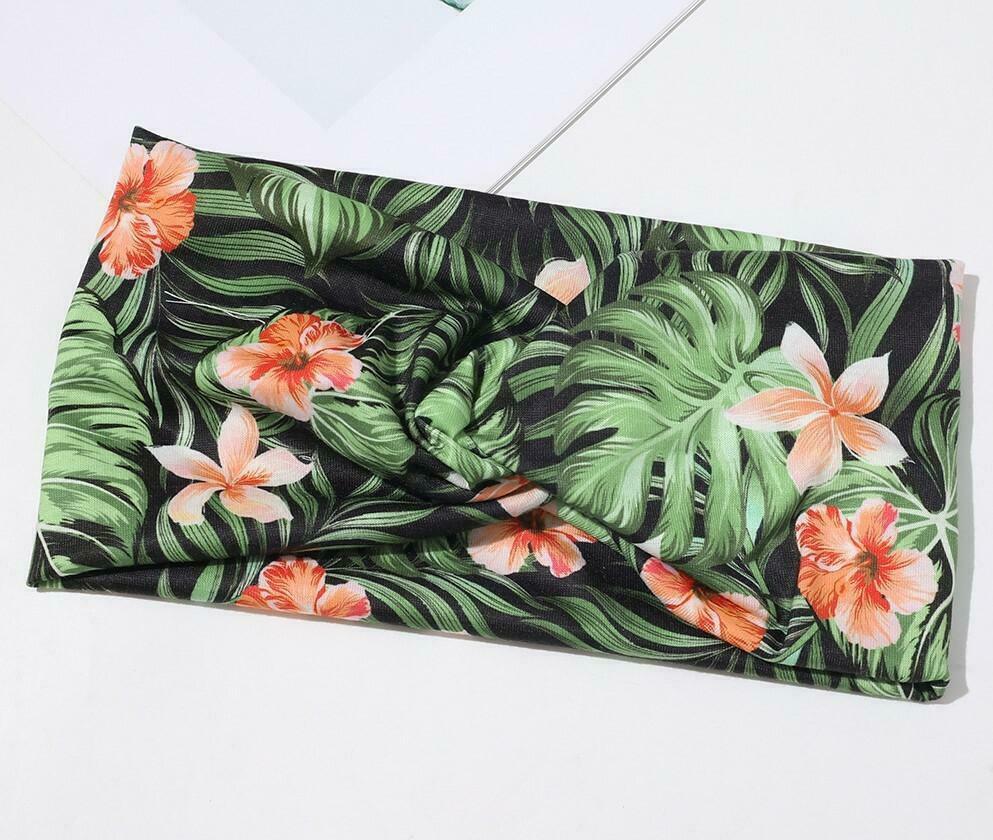 2-way stretch headband in multi-coloured printings