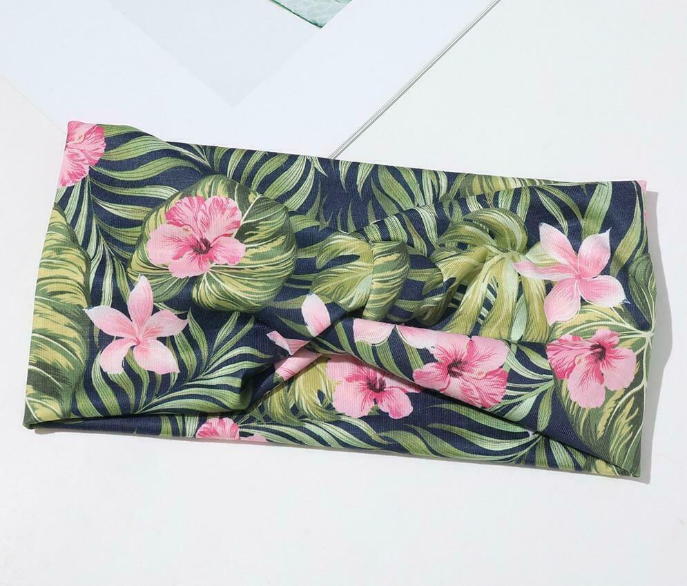 2-way stretch headband in multi-coloured printings