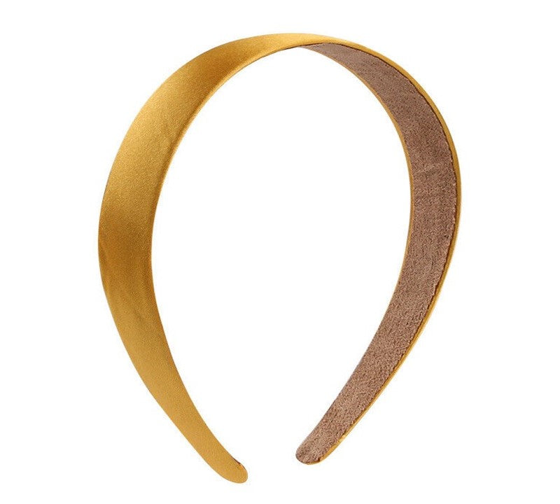 2.8cm wide Glossy satin headband