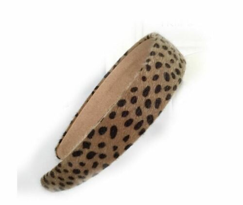 Fluffy leopard headband