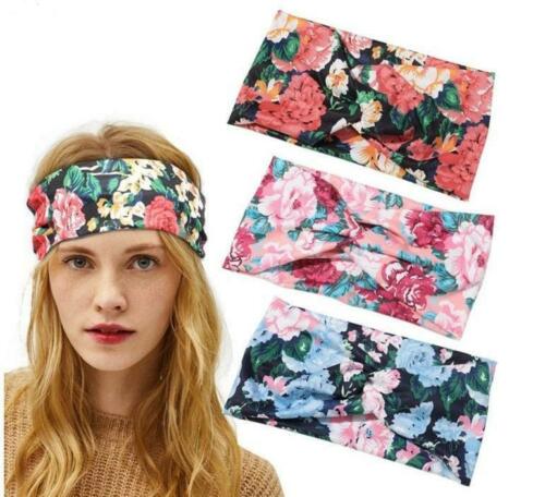 2-way stretch headband in multi-coloured printings