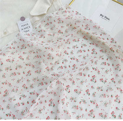 Flowers print square scarf
