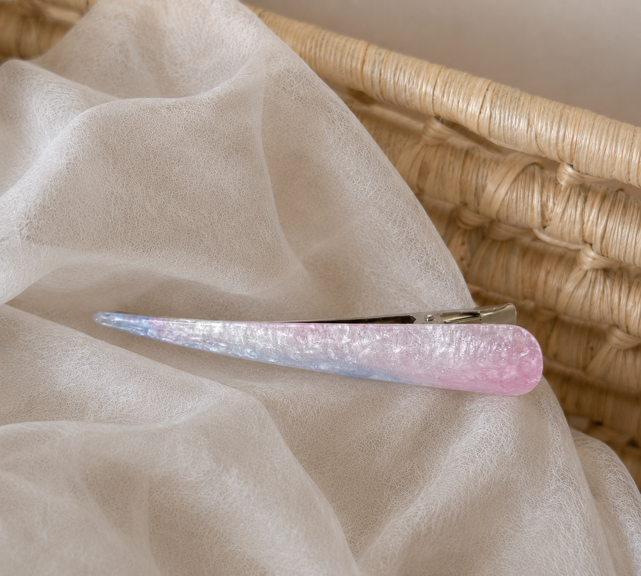 Glitter resin large Ibis clip