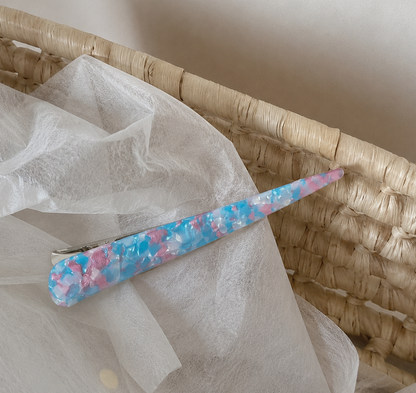 Large size resin Ibis clip in multicolours