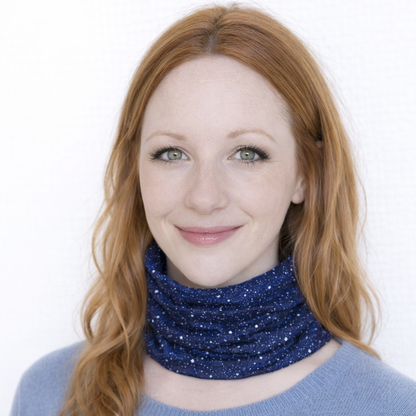 Multi-purpose seamless head wrap in multicolour print