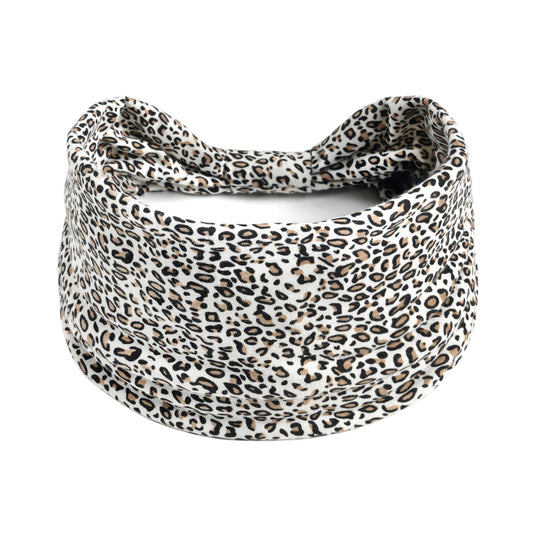 2-way small leopard prints knotted bandanna headband