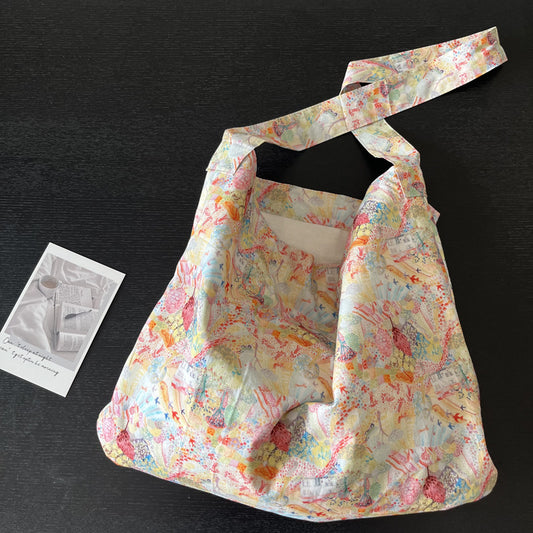 Oak dream liberty cotton one handle bag