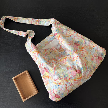 Oak dream liberty cotton one handle bag