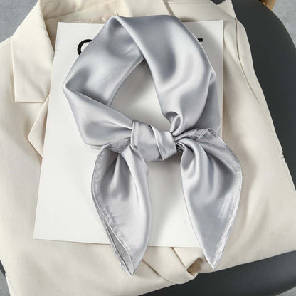 Plain colour square scarf