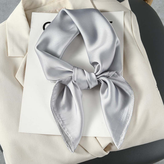 Plain colour square scarf