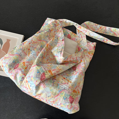 Oak dream liberty cotton one handle bag