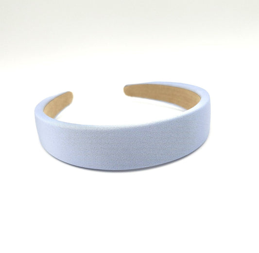 Thinly padded headband in grey blue