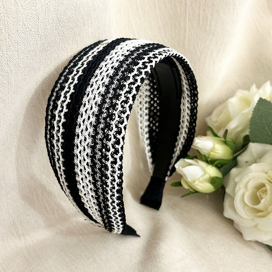 Knitted top wide headband