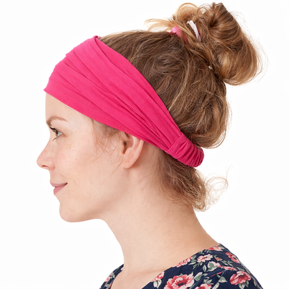 Extra-wide bandanna headband